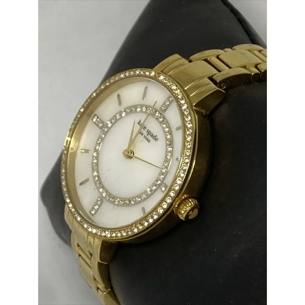 Kate Spade 0692 Womens Gold Stainless Steel Analog Dial Quartz Wrist Watch GE562